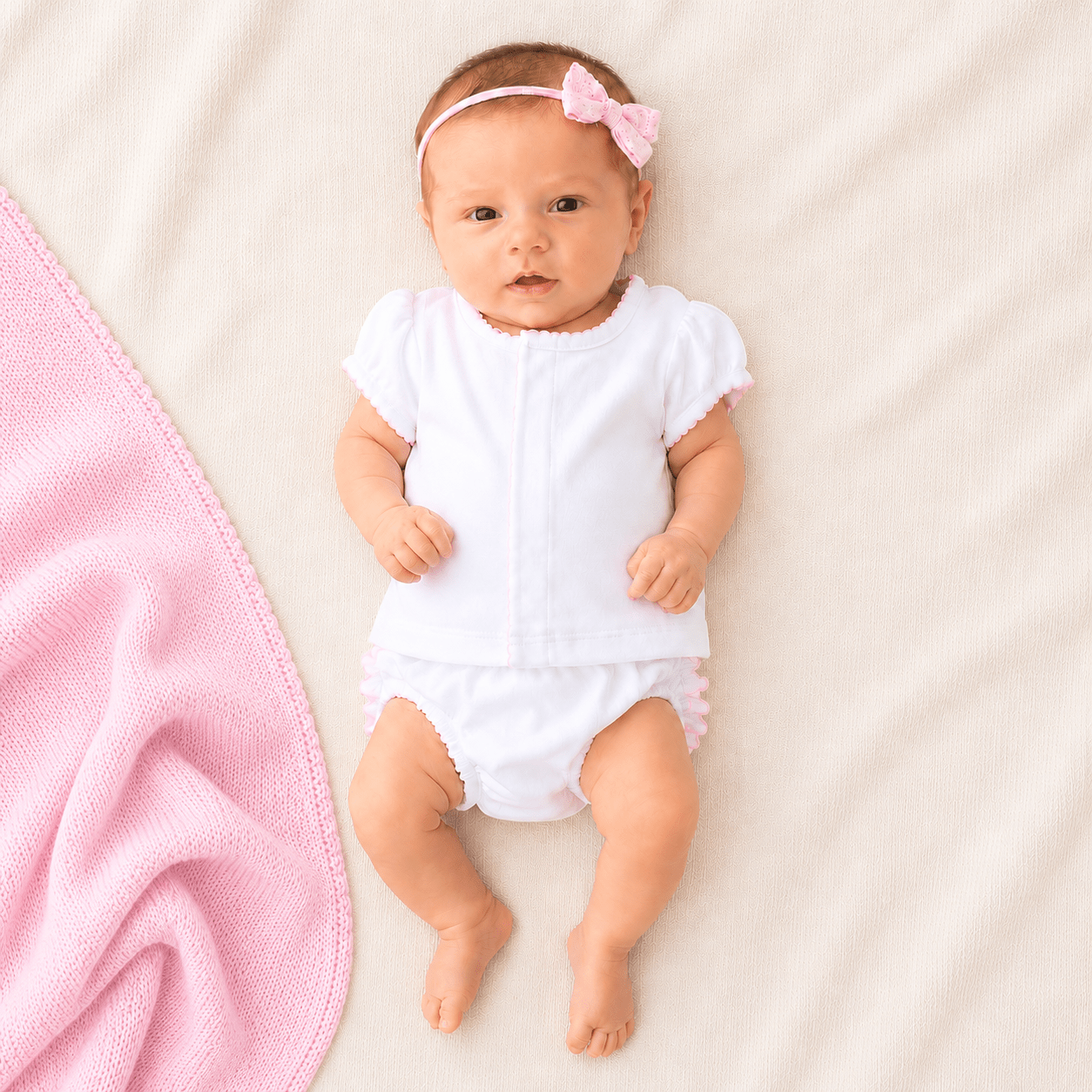 Baby Girl Gift Set - Ruffle Diaper Cover Set - Magnolia BabyDiaper Cover Gift Set