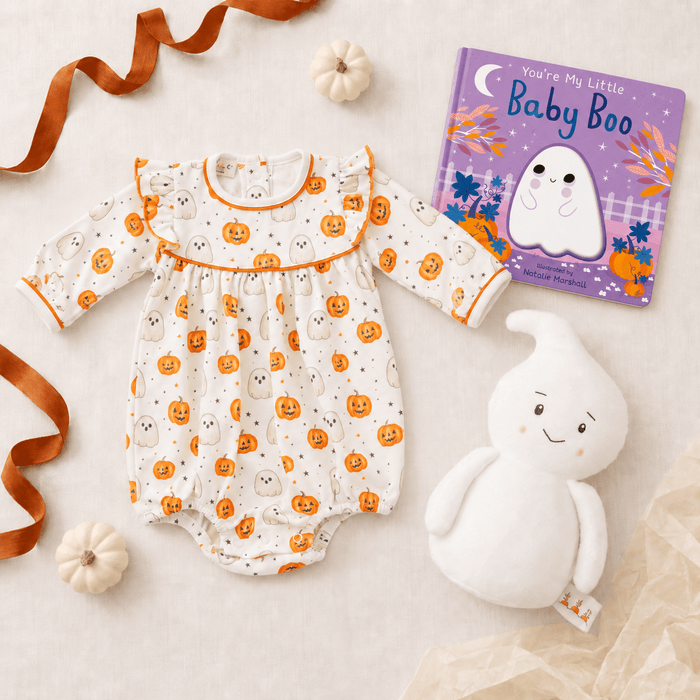 Baby Girl Halloween Bubble Gift Set - Pumpkin & Boo