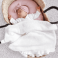 Baby Girl Ruffle Baby Blanket - White - Magnolia BabyBlanket