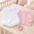 Magnolia Baby_Baby Girl Smocked Bubble + Cardigan Gift Set - Forever Blessed_1