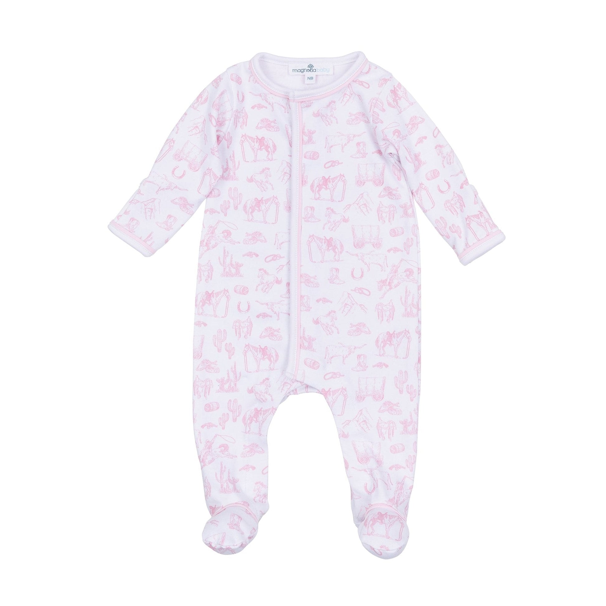 Magnolia Baby_Baby Girl Take Me Home Gift Set - Wild West Toile_2