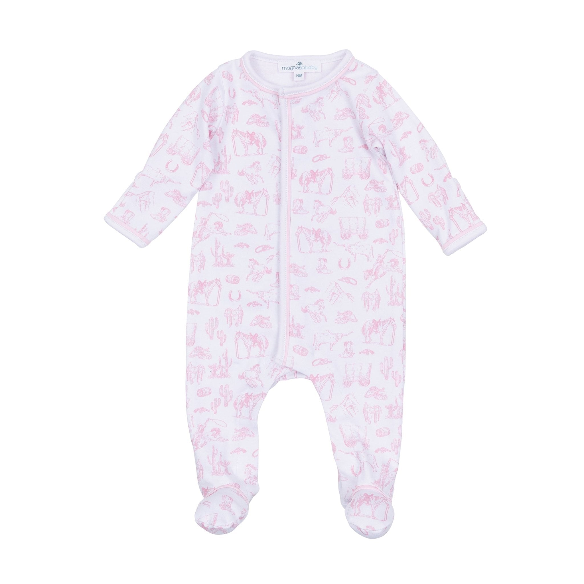 Magnolia Baby_Baby Girl Take Me Home Gift Set - Wild West Toile_2