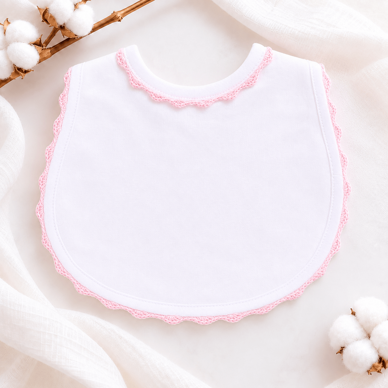 Baby Joy Bib - Pink - Magnolia BabyBib