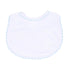 Baby Joy Bib with Blue Crochet Trim - Magnolia BabyBib