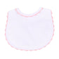 Baby Joy Bib with Pink Crochet Trim - Magnolia BabyBib