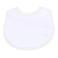Baby Joy Bib with Yellow Crochet Trim - Magnolia BabyBib