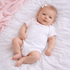 Baby Joy Bodysuit with Pink Crochet Trim - Magnolia BabyBodysuit