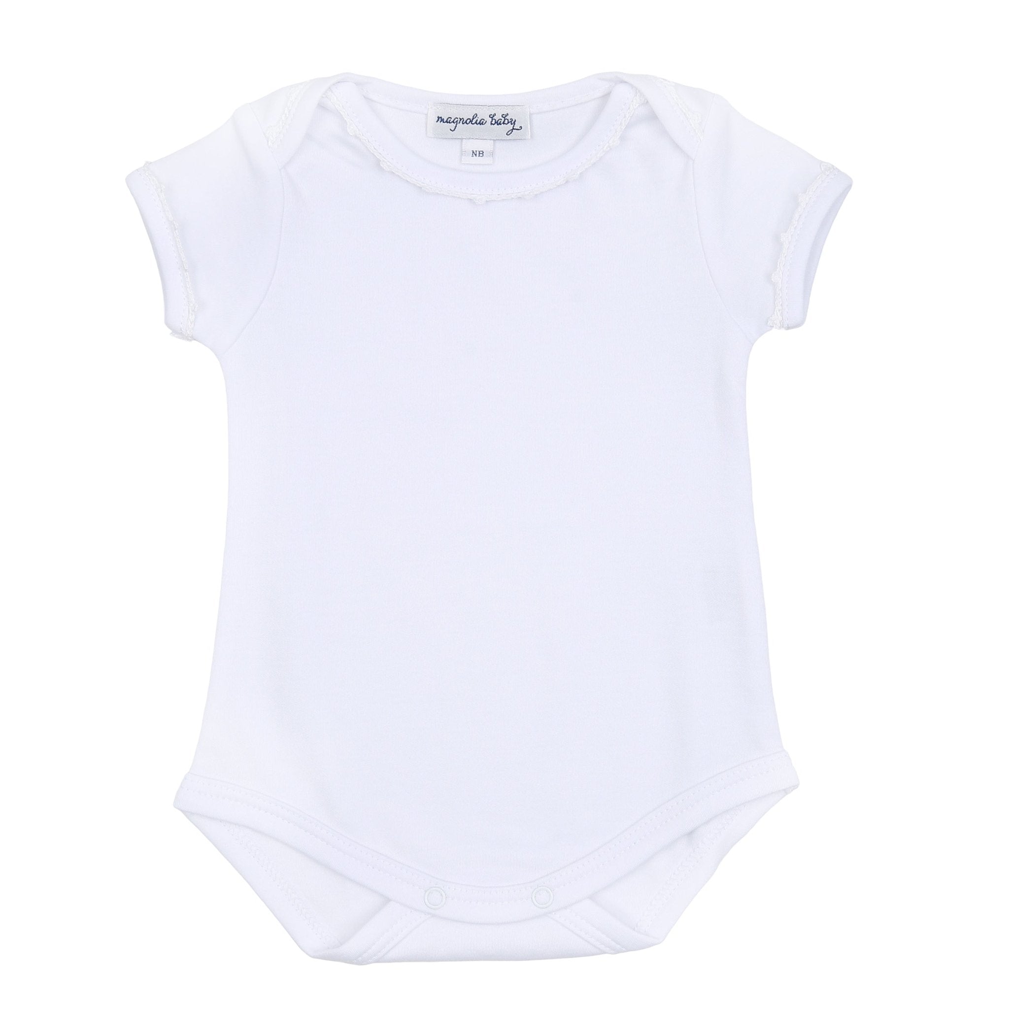 Baby Joy Bodysuit with White Crochet Trim - Magnolia BabyBodysuit