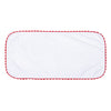 Baby Joy Burp Cloth with Red Crochet Trim - Magnolia BabyBurp Cloth