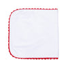 Baby Joy Burp Cloth with Red Crochet Trim - Magnolia BabyBurp Cloth