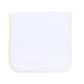 Baby Joy Burp Cloth with Yellow Crochet Trim - Magnolia BabyBurp Cloth