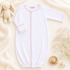 Baby Joy Converter Gown with Pink Crochet Trim - Magnolia BabyConverter Gown