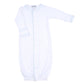 Baby Joy Converter with Blue Crochet Trim - Magnolia BabyConverter Gown