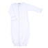 Baby Joy Converter with Blue Crochet Trim - Magnolia BabyConverter Gown