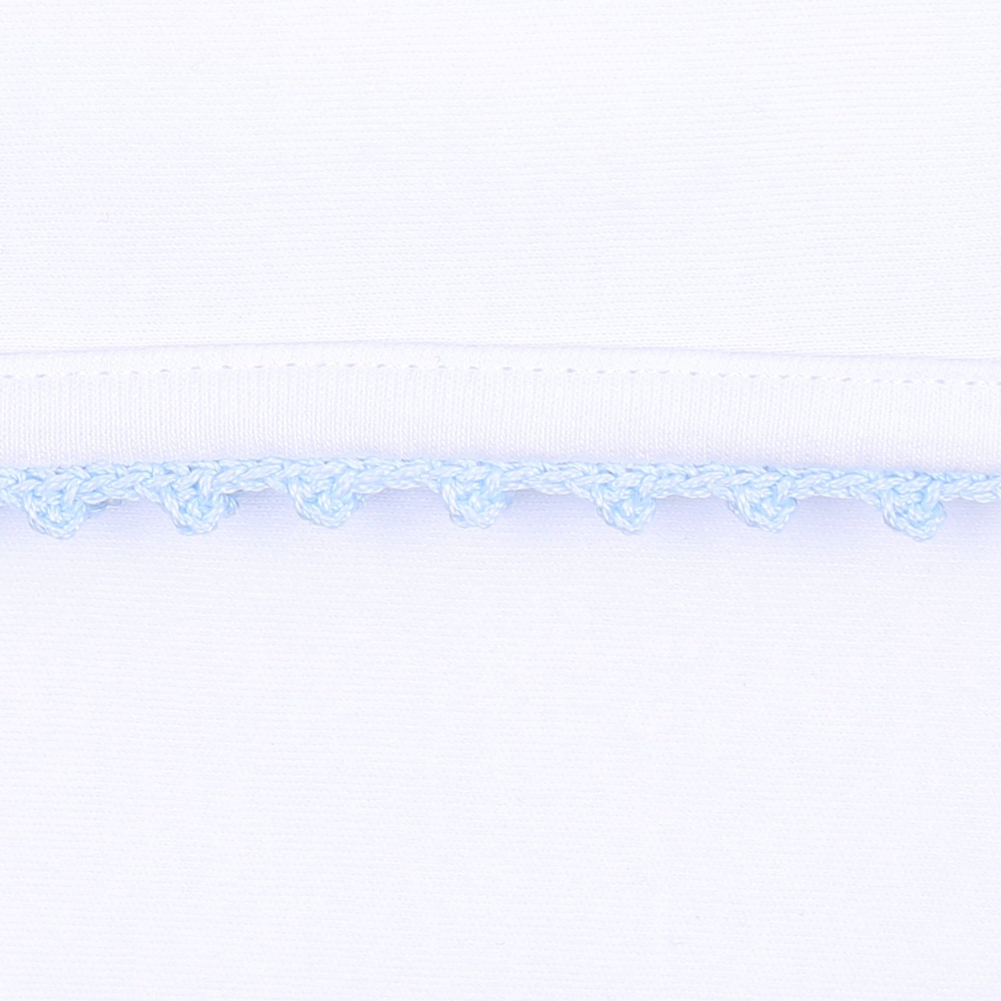Baby Joy Converter with Blue Crochet Trim - Magnolia BabyConverter Gown