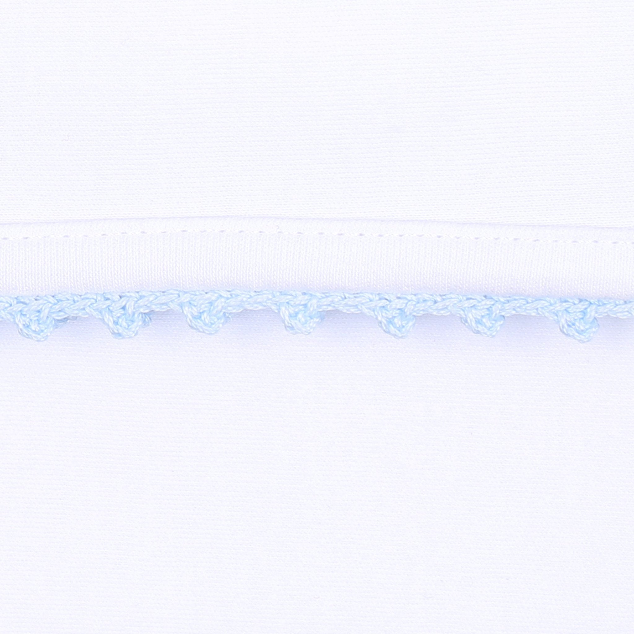 Baby Joy Converter with Blue Crochet Trim - Magnolia BabyConverter Gown