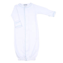  Baby Joy Converter with Light Blue Crochet Trim - Magnolia BabyConverter Gown