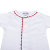 Baby Joy Converter with Red Crochet Trim - Magnolia BabyConverter Gown