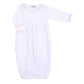 Baby Joy Gown with Pink Crochet Trim - Magnolia BabyGown