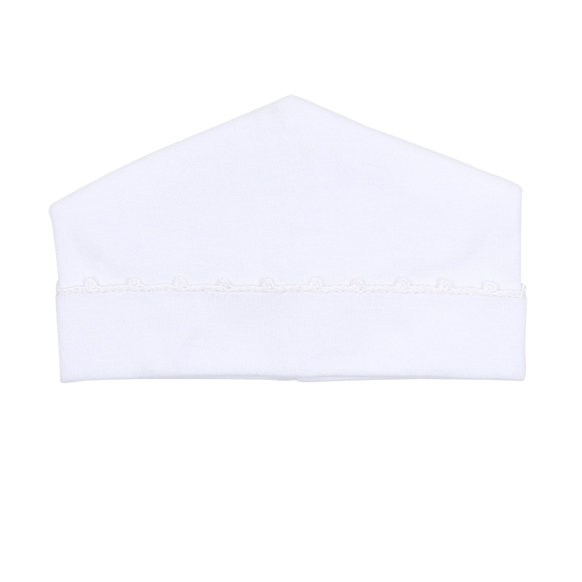 Baby Joy Hat with White Crochet Trim - Magnolia BabyHat