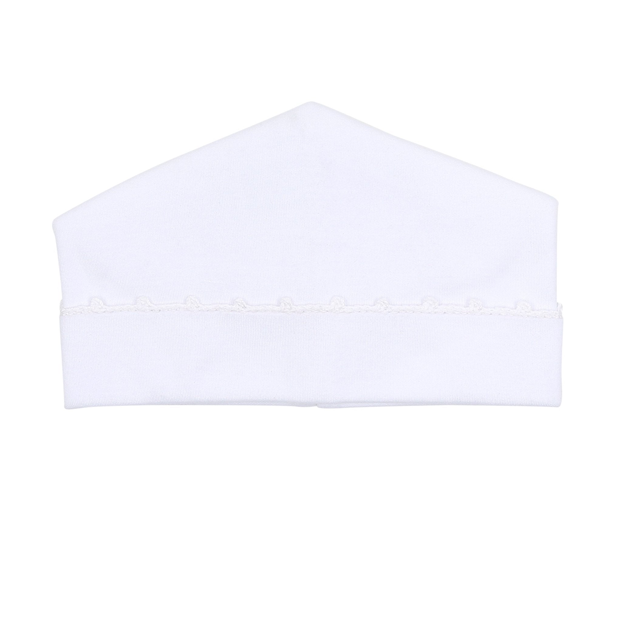 Baby Joy Hat with White Crochet Trim - Magnolia BabyHat