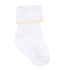 Baby Joy Socks with Yellow Crochet Trim - Magnolia BabySocks