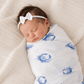 Little Hometown_Baby Muslin Swaddle Blanket - Blue Crab_2