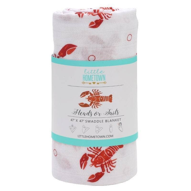 Little Hometown_Baby Muslin Swaddle Blanket - Heads & Tails_4