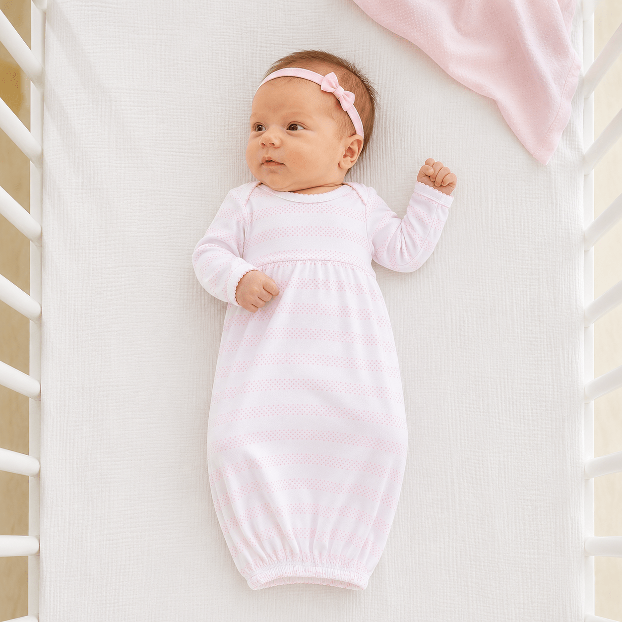 Magnolia Baby_Baby of Mine Gathered Gown - Pink_1