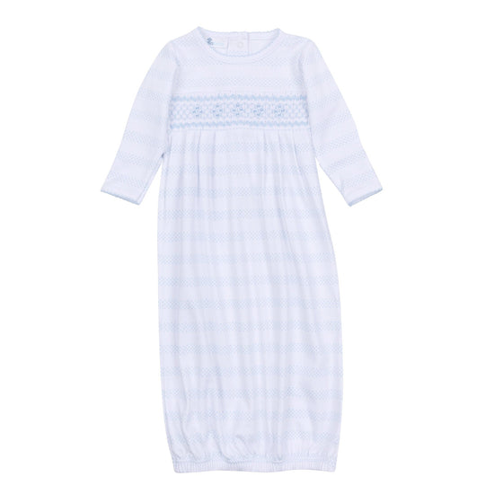 Baby of Mine Smocked Gown - Light Blue - Magnolia BabyGown