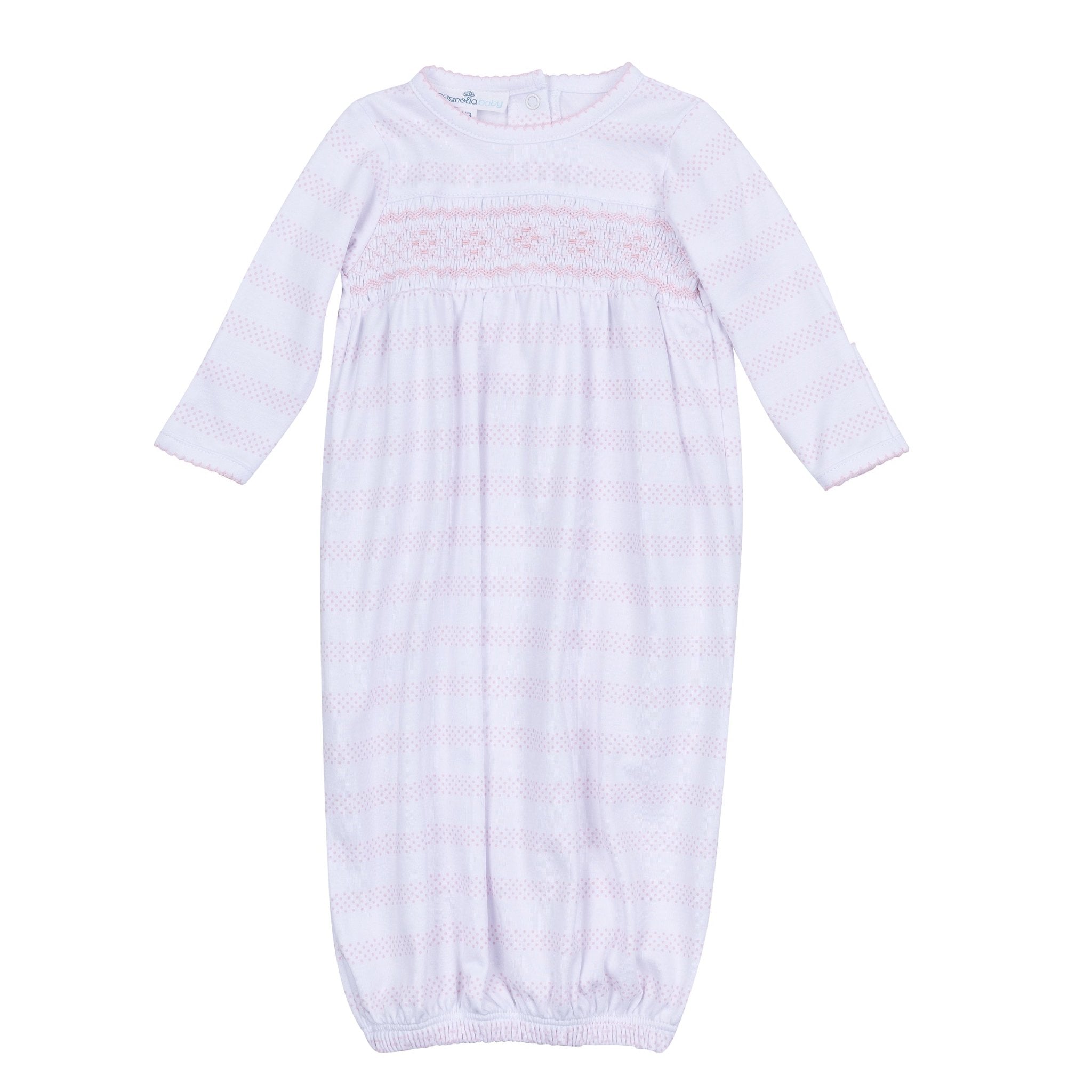 Baby of Mine Smocked Gown - Pink - Magnolia BabyGown