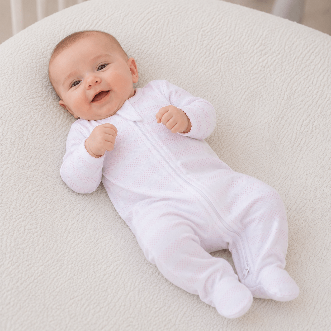 Magnolia Baby_Baby of Mine Zip Footie - Pink_1