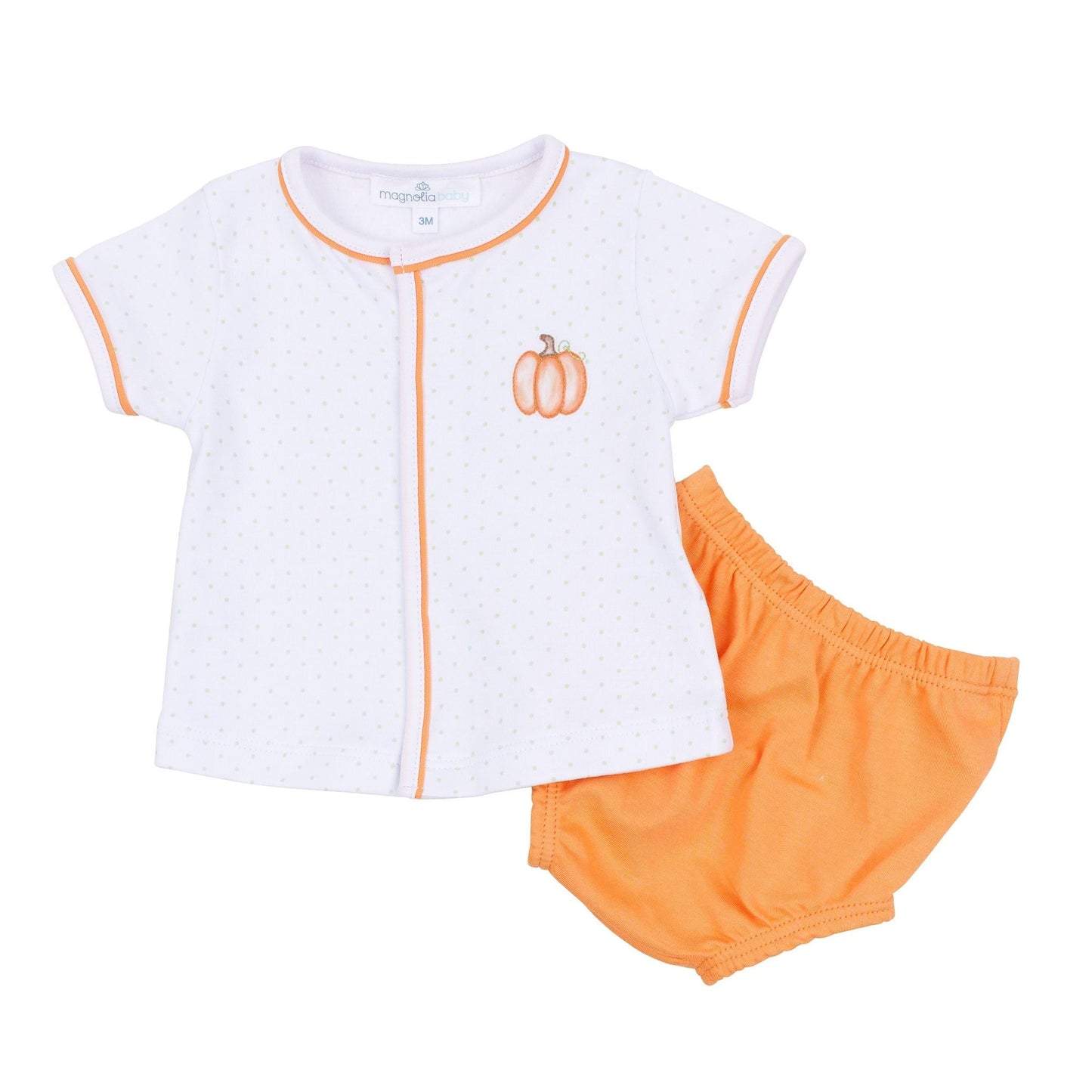 Magnolia Baby_Baby Pumpkin Hand-Embroidered Boy Diaper Cover Set_2