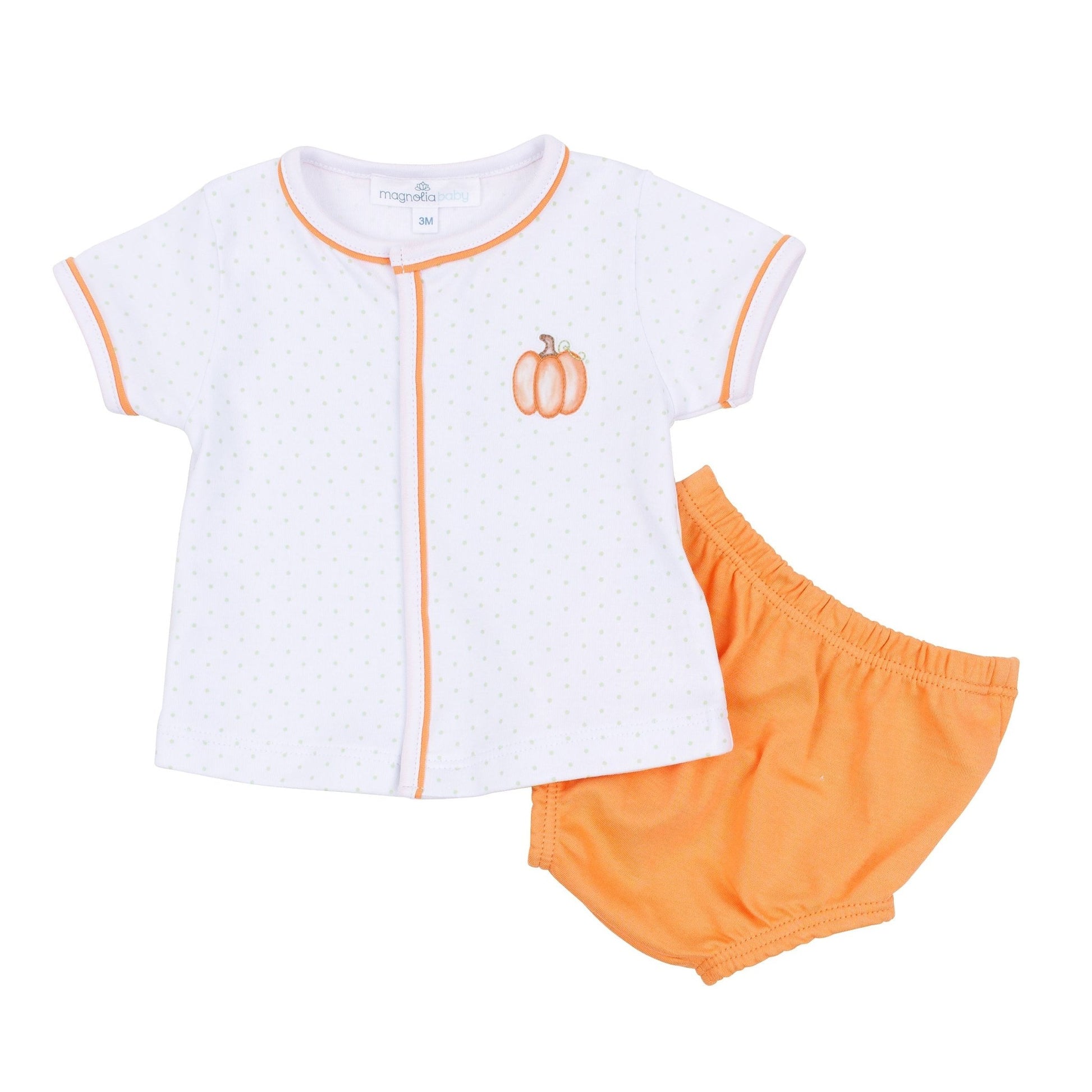 Magnolia Baby_Baby Pumpkin Hand-Embroidered Boy Diaper Cover Set_2