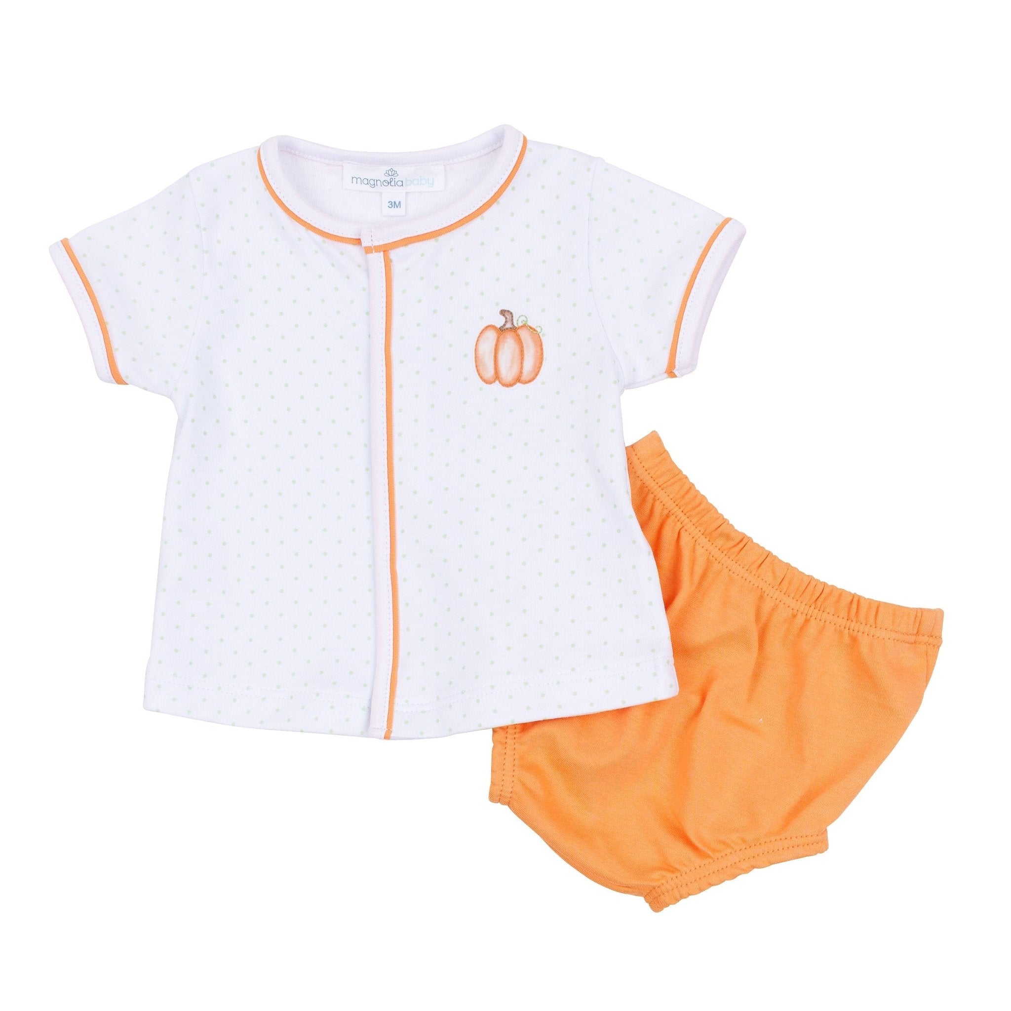 Magnolia Baby_Baby Pumpkin Hand-Embroidered Boy Diaper Cover Set_2