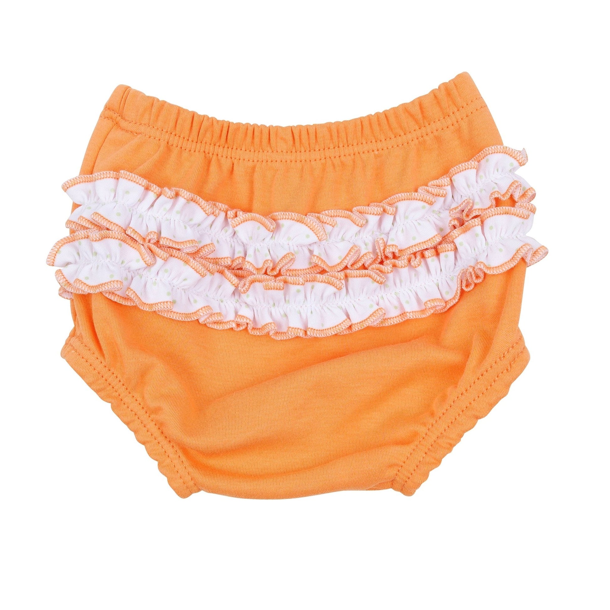 Magnolia Baby_Baby Pumpkin Hand-Embroidered Ruffle Diaper Cover Set_4