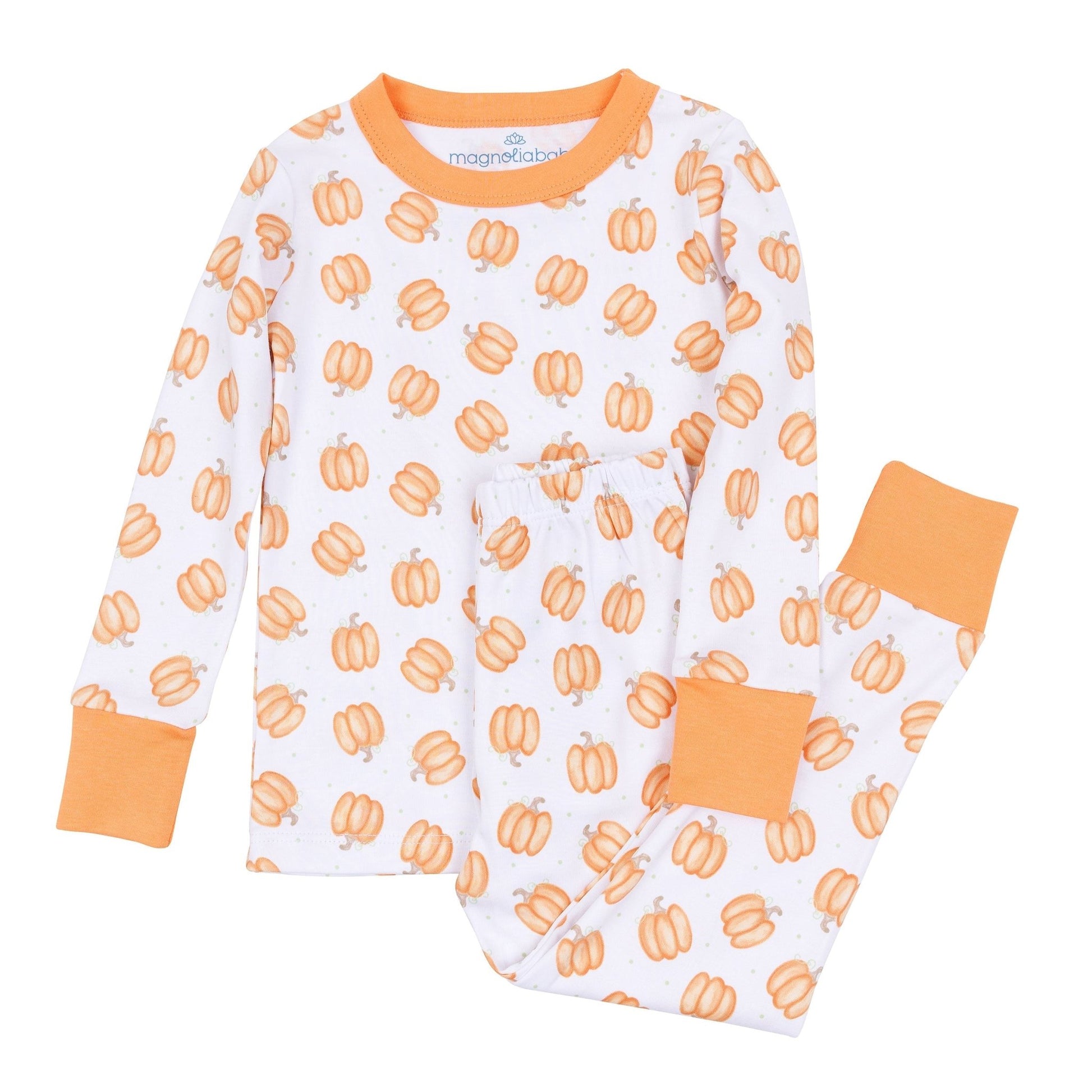 Magnolia Baby_Baby Pumpkin Long Pajamas_2