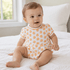 Magnolia Baby_Baby Pumpkin Print Short Sleeve Boy Bubble_1