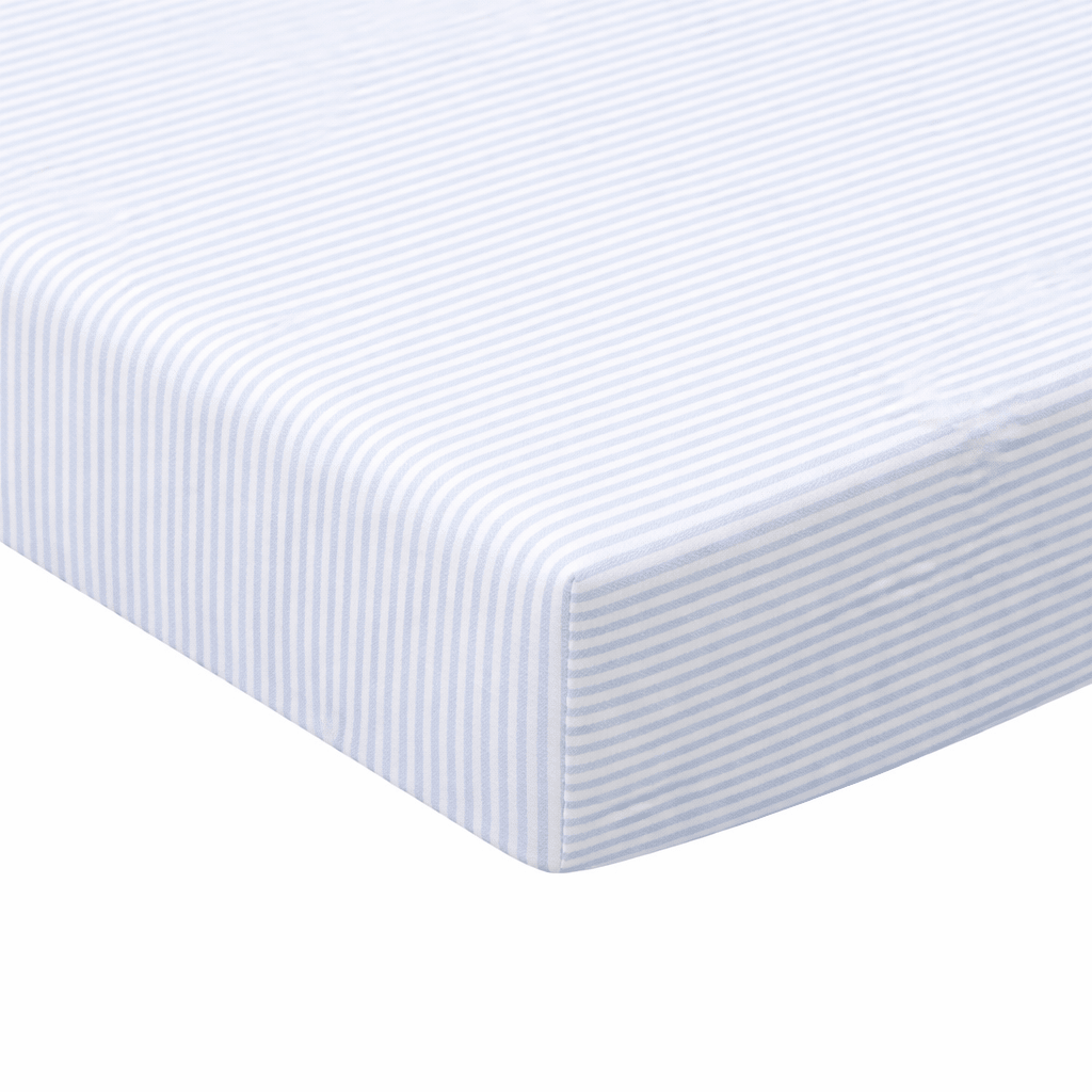 Baby Stripes Crib Sheet - Blue - Magnolia BabyCrib Sheets