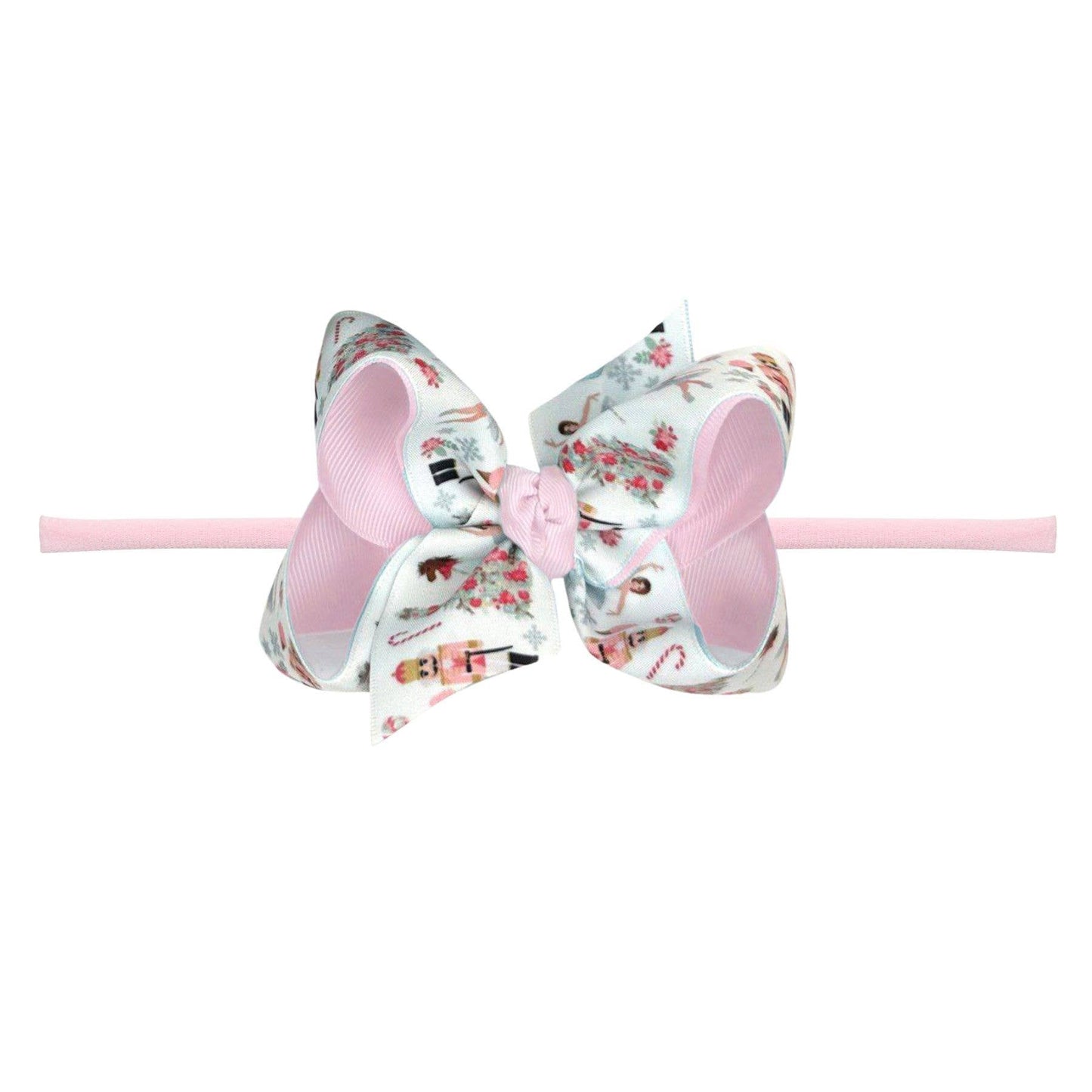 Beyond Creations, LLC_Baby & Toddler Girl Headband with 4.5" Bow - Nutcracker_1