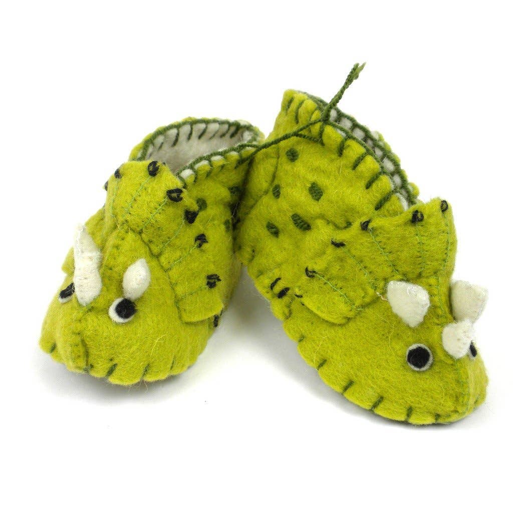 Silk Road Bazaar_Baby Triceratops Slippers_1