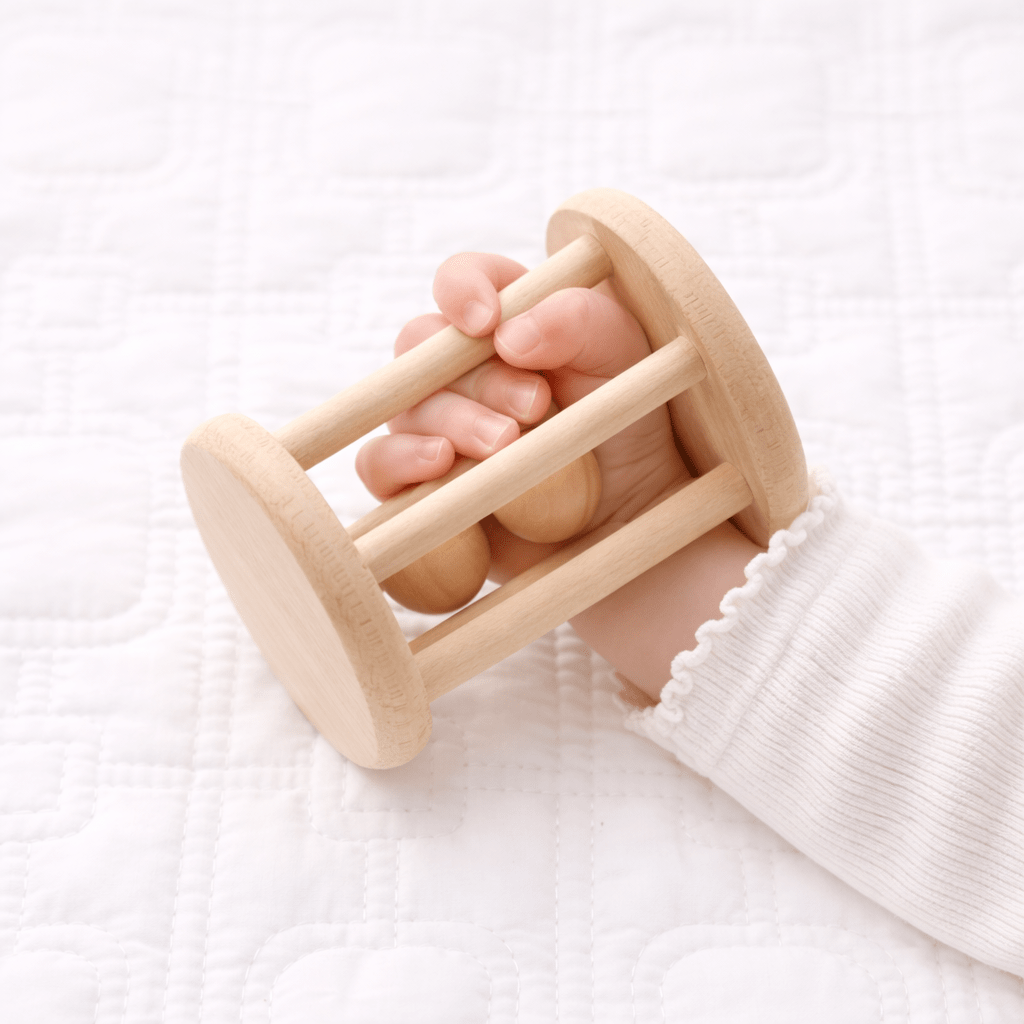 Baby Wooden Rattle Teething Toy - Magnolia BabyRattle