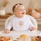 Pilgrim Pals Applique Baby's First Thanksgiving Bib - Pink