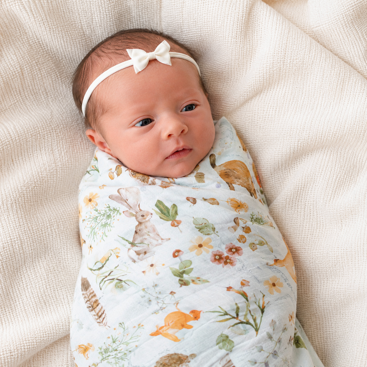 Flora & Fauna Baby Swaddle
