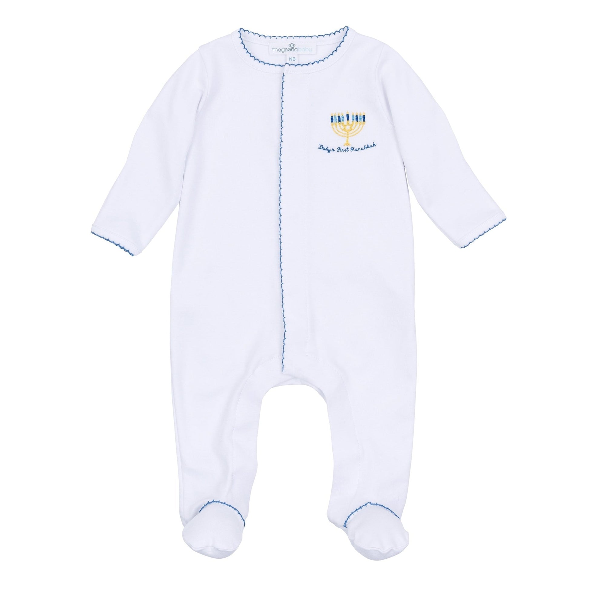Baby's First Hanukkah Footie - Magnolia BabyFootie