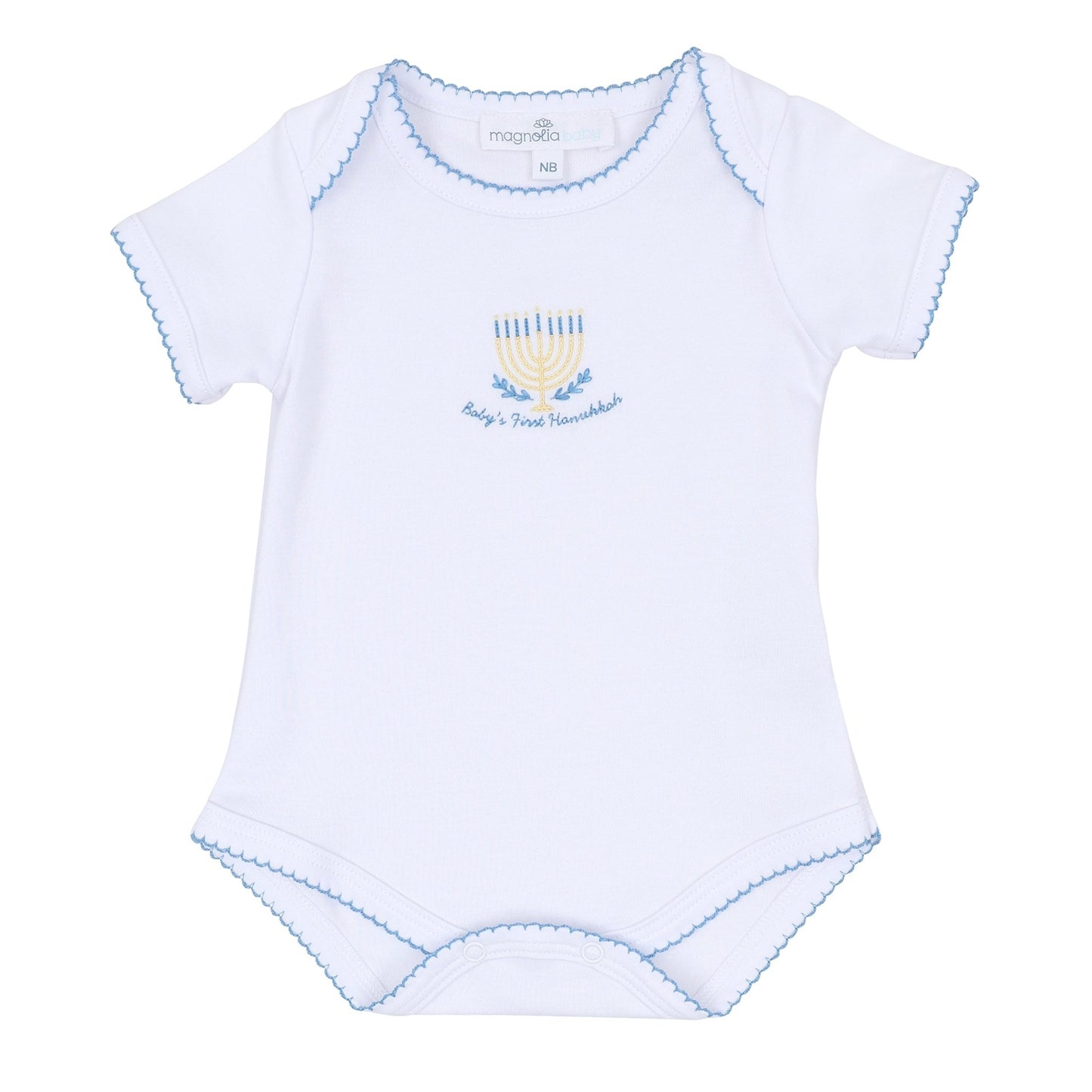 Magnolia Baby_Baby's First Hanukkah Hand-Embroidered Bodysuit_2