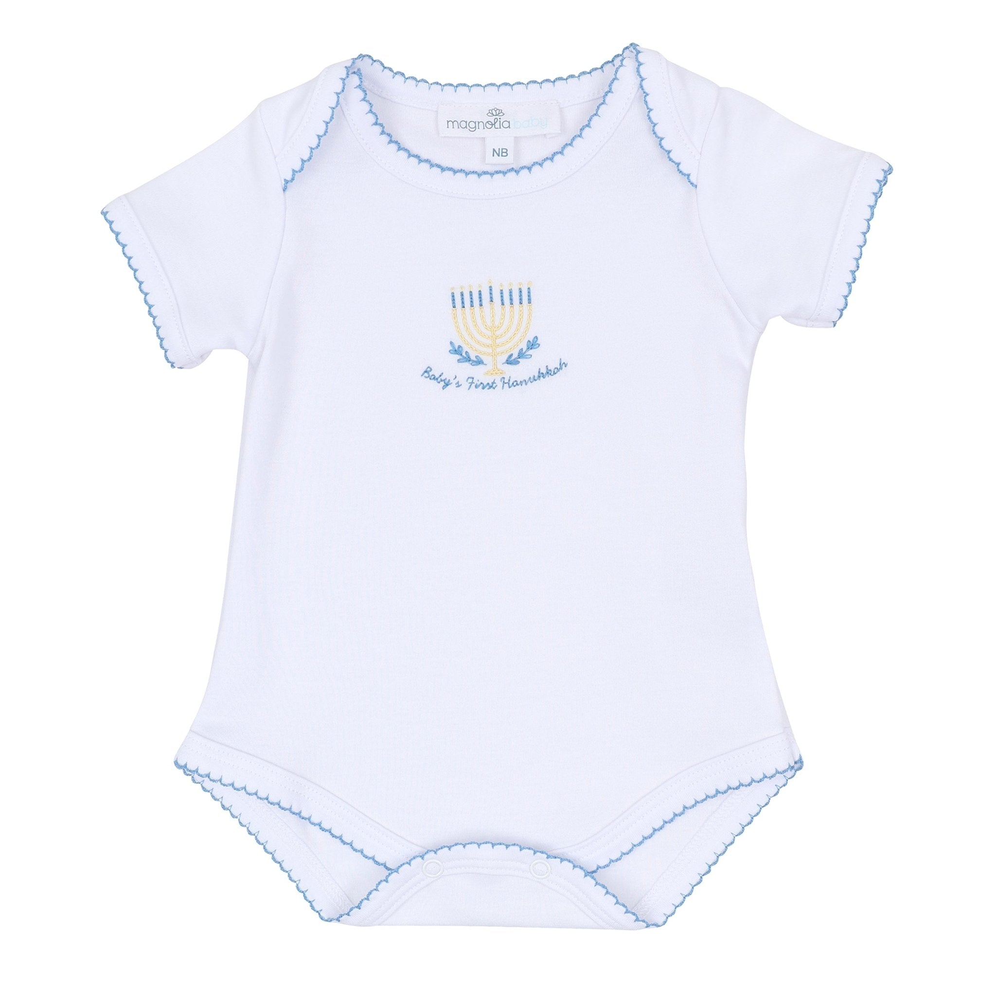 Magnolia Baby_Baby's First Hanukkah Hand-Embroidered Bodysuit_2