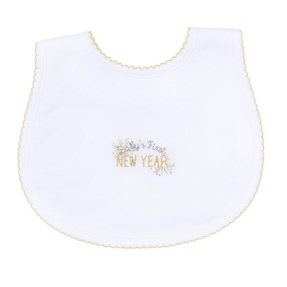 Baby's First New Year Embroidered Bib - Magnolia BabyBib