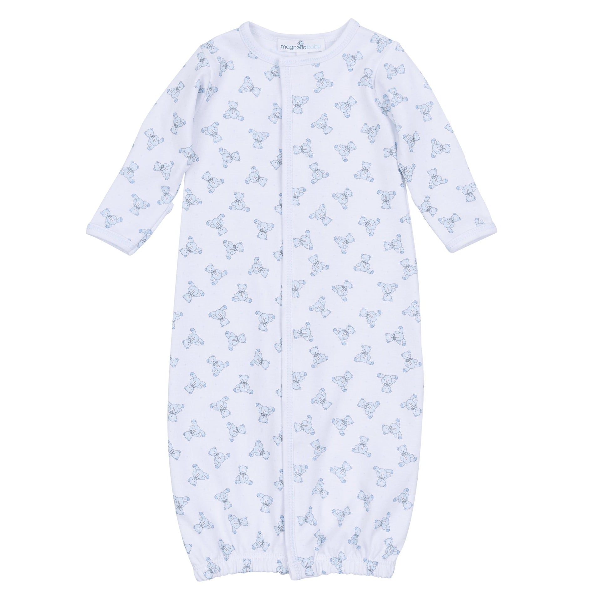 Baby's Teddy Converter - Light Blue - Magnolia BabyConverter Gown