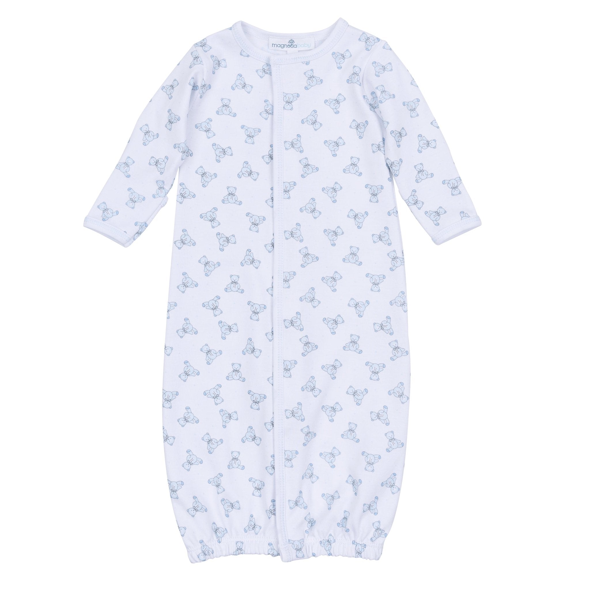 Baby's Teddy Converter - Light Blue - Magnolia BabyConverter Gown